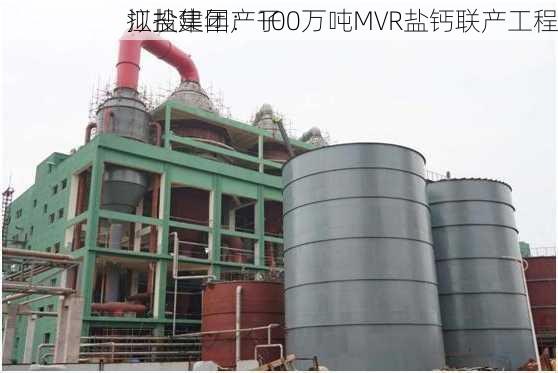 江盐集团：子
拟投建年产100万吨MVR盐钙联产工程
